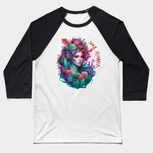 Beautiful floral design for ladies Baseball T-Shirt